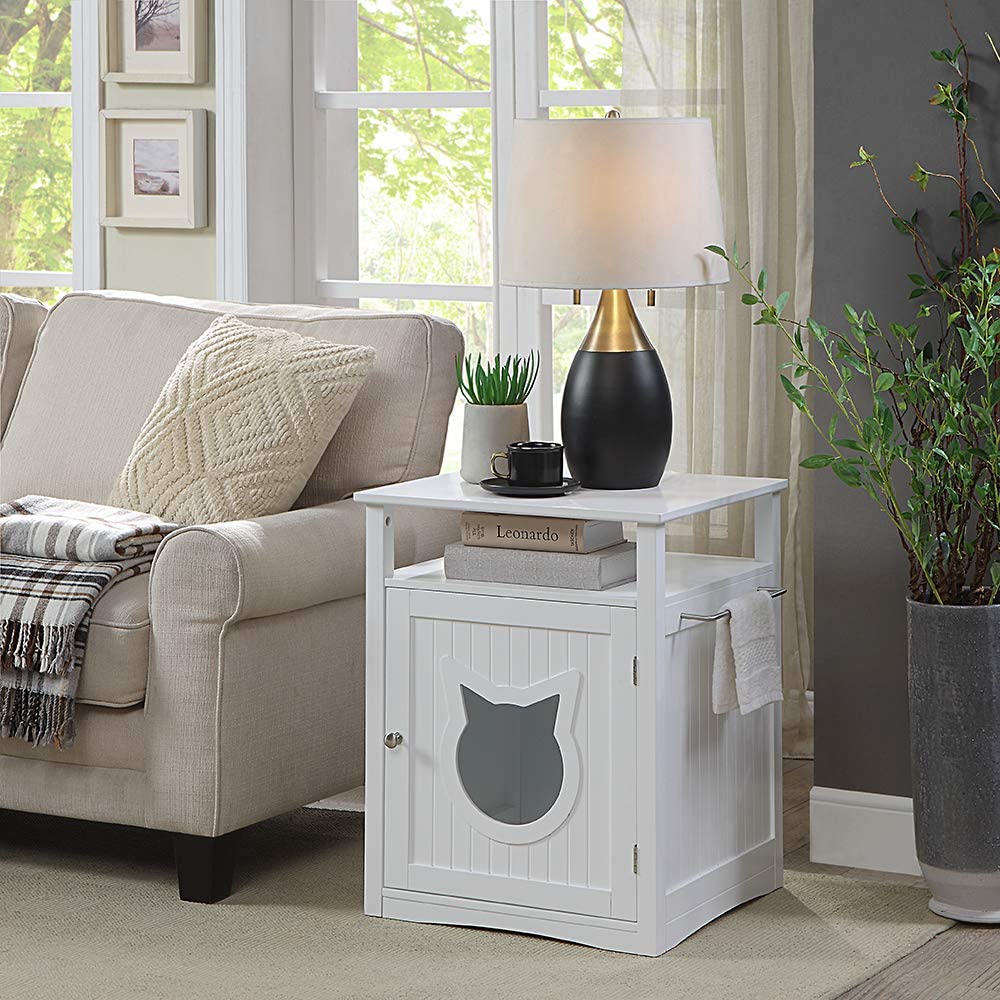 Indoor Nightstand - Hidden Cat Litter Box