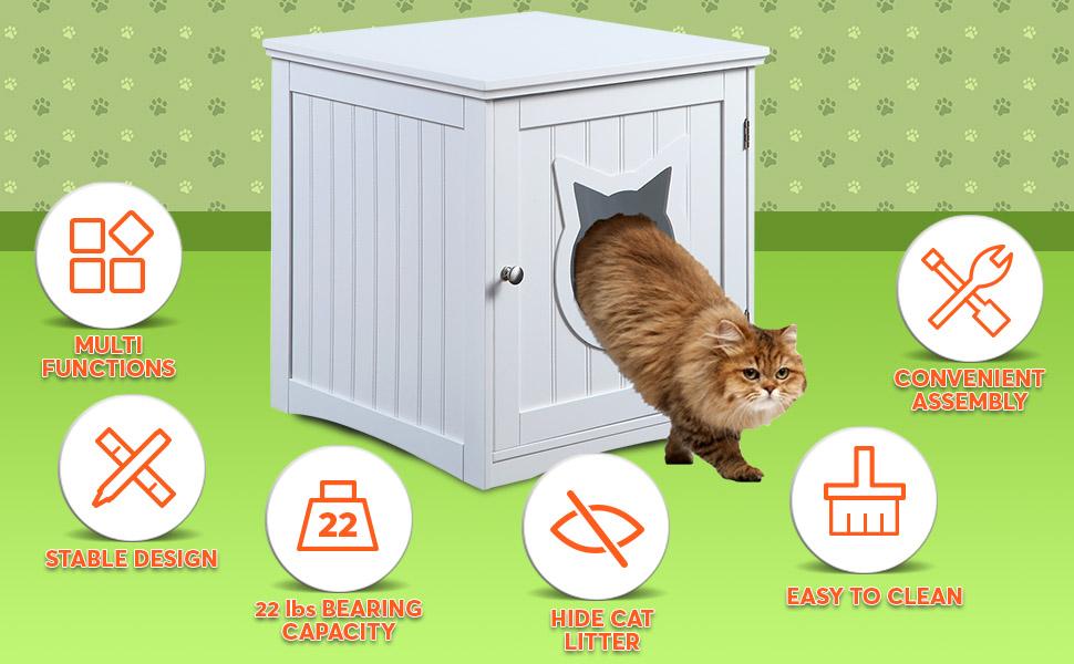 Side Table - Hidden Cat Litter Box