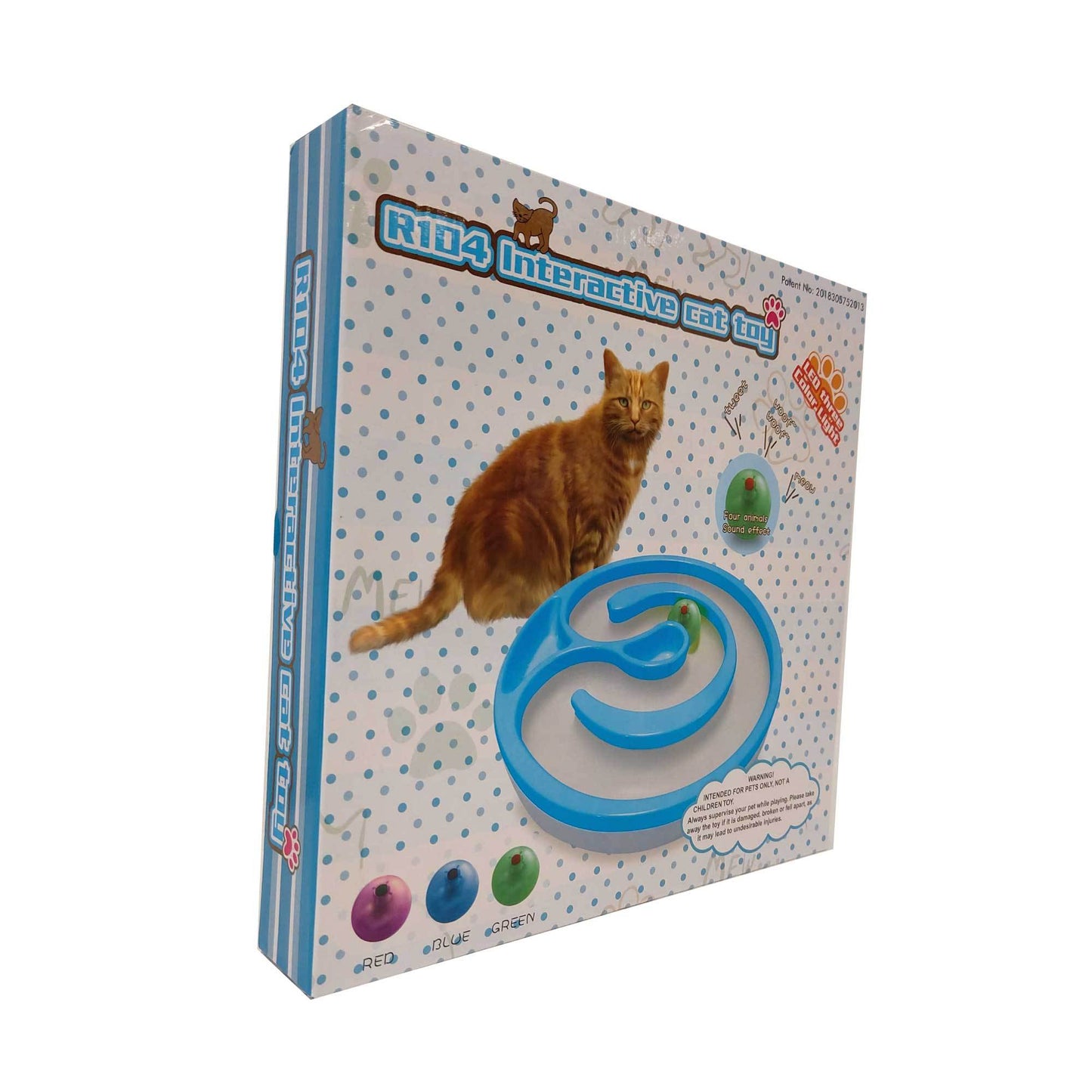 Interactive Circle Cat Track With LED Light