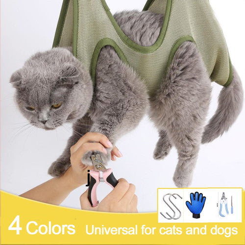 Cat Grooming Restraint Bag Hammock