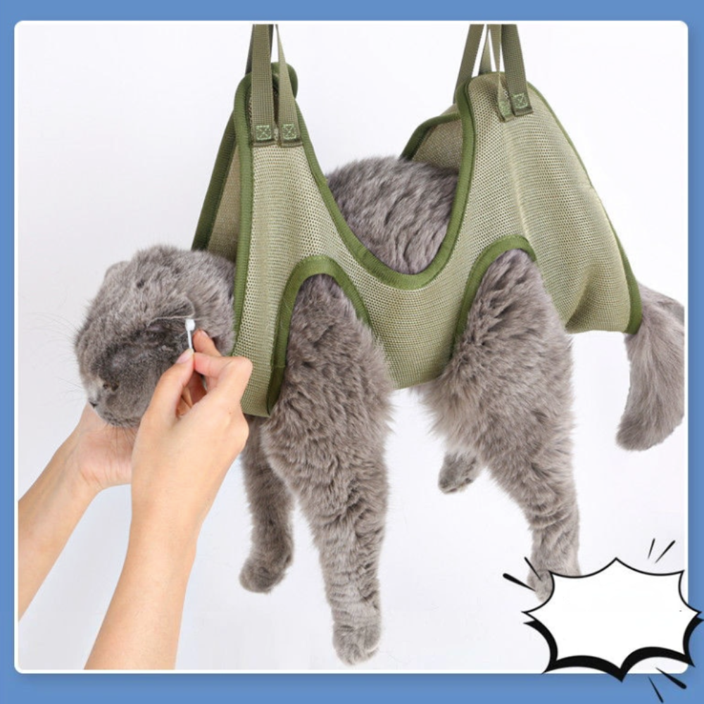 Cat Grooming Restraint Bag Hammock