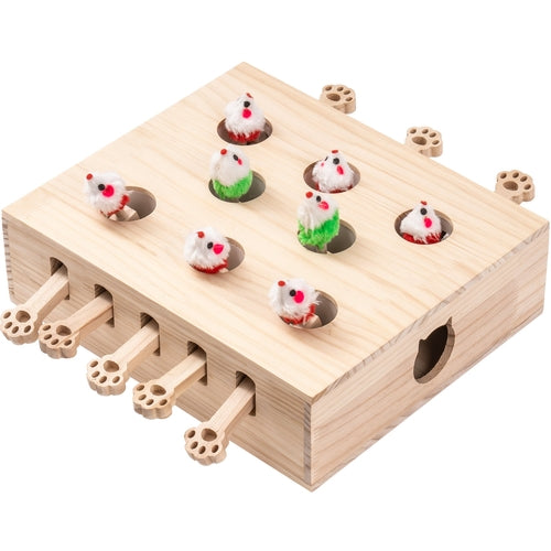 Catch The Mice - 8 Holes Solid Wood Table