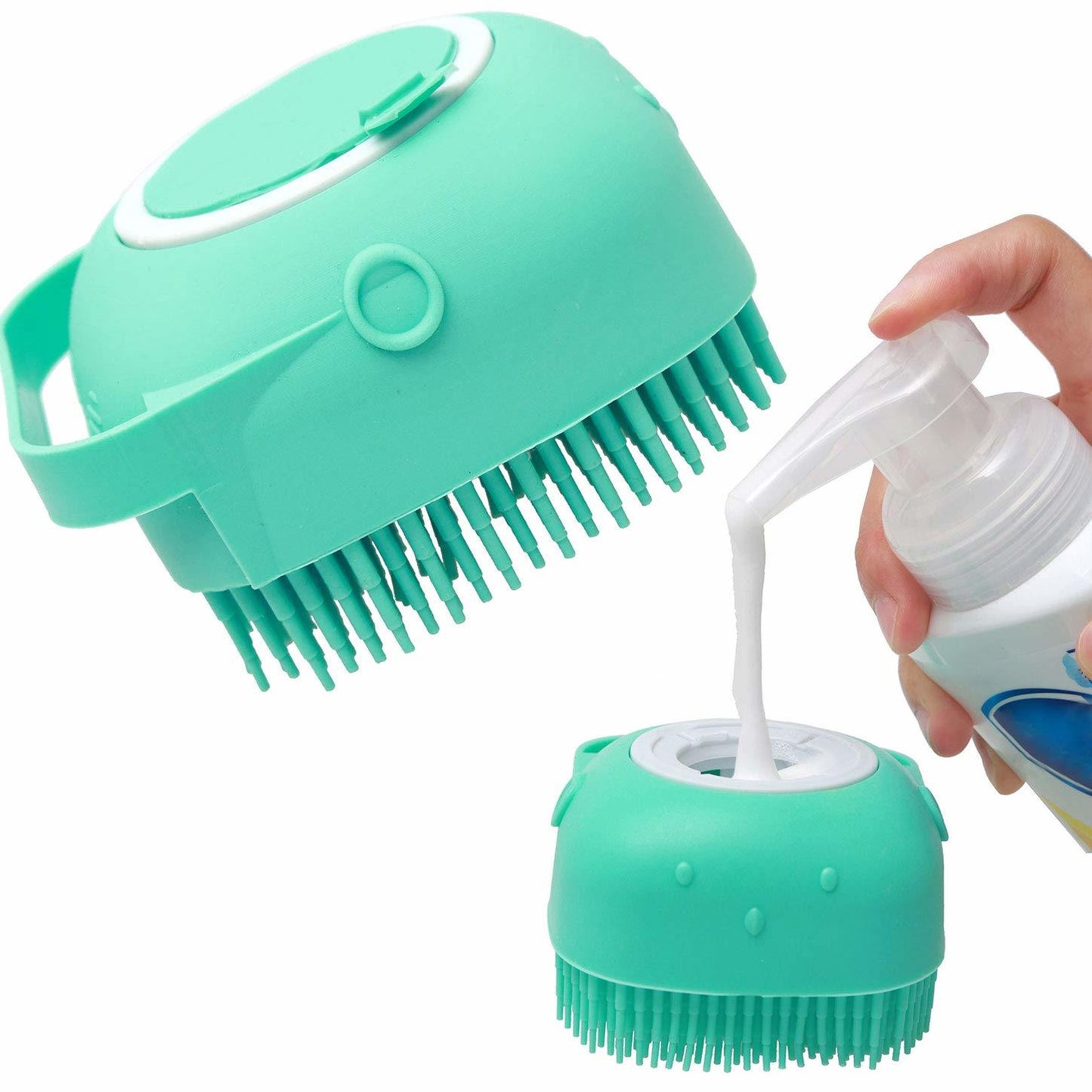 Cat Massager Brush - Shampoo Dispenser