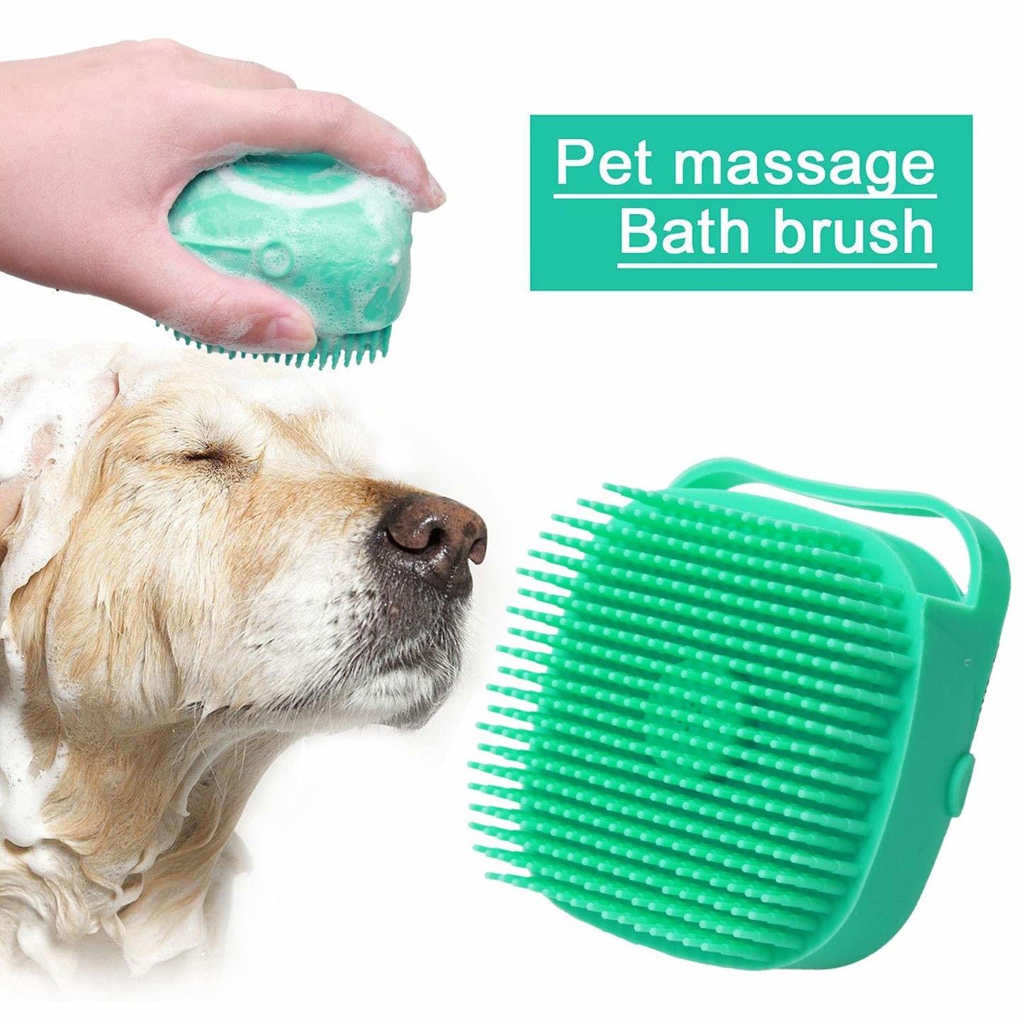 Cat Massager Brush - Shampoo Dispenser