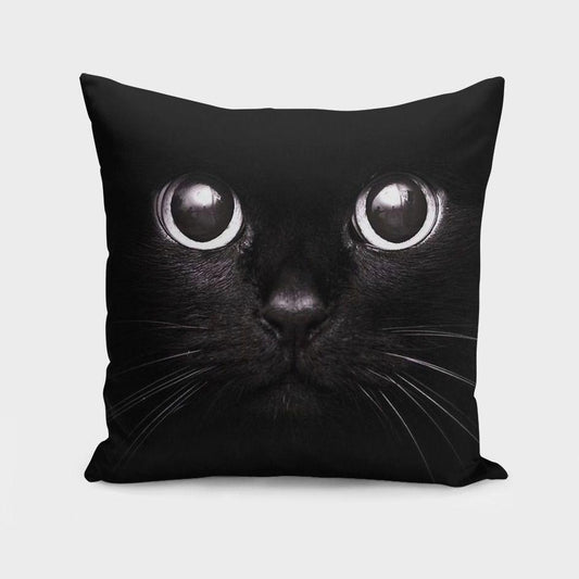 Black Cat Pillow